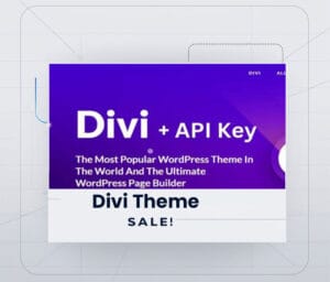 divi theme with api key